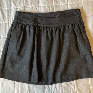Lands' End charcoal wool skirt
